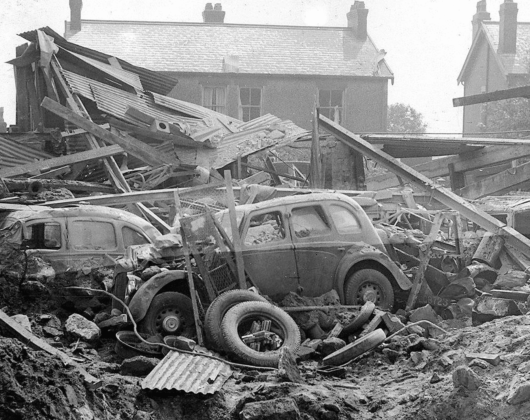 The destruction of Cheshire during the Blitz